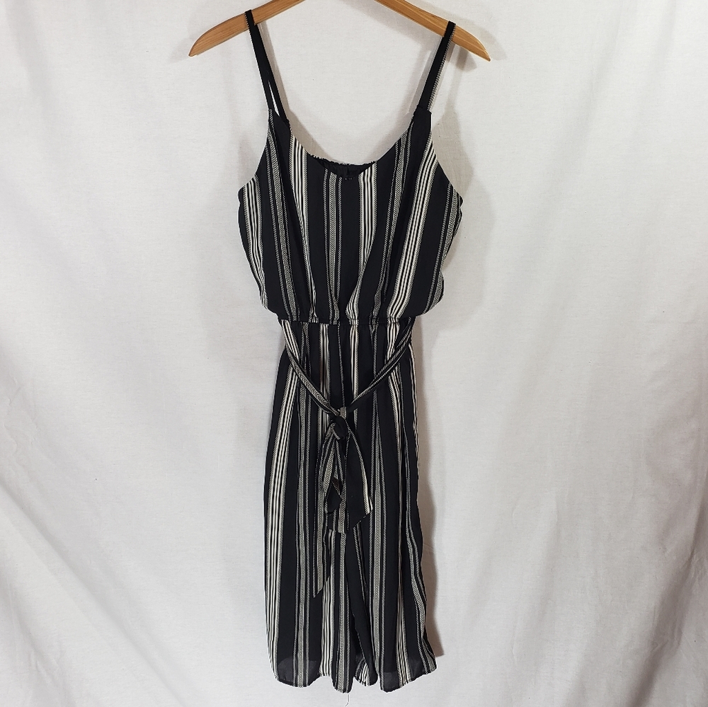As U Wish Striped Jumpsuit Size Small